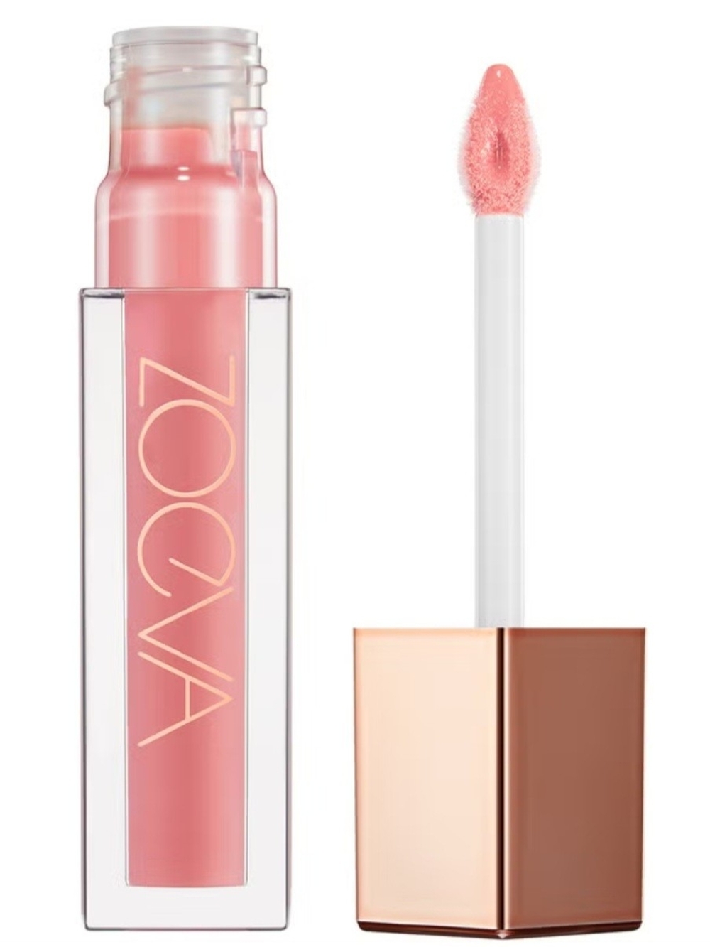 ZOEVA Share With Me Soft Coral Pink Lip Gloss - Sheer Hydration
